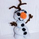 Olaf - der niedliche Schneemann aus Frozen gehäkelt