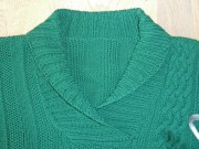 Männerpullover mit Zopf