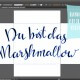 Dein Handlettering mit Illustrator CC vektorisieren + Freebie zum Valentinstag