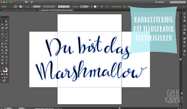 Dein Handlettering mit Illustrator CC vektorisieren + Freebie zum Valentinstag
