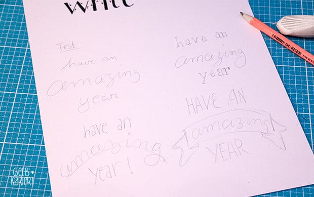 Ein einfaches Handlettering entwerfen für Anfänger