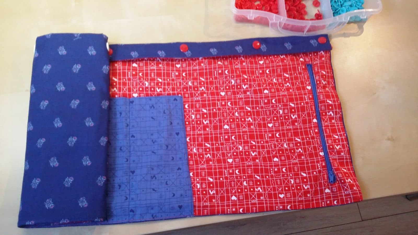 Tasche für Häkelnadeln / Stricknadeln