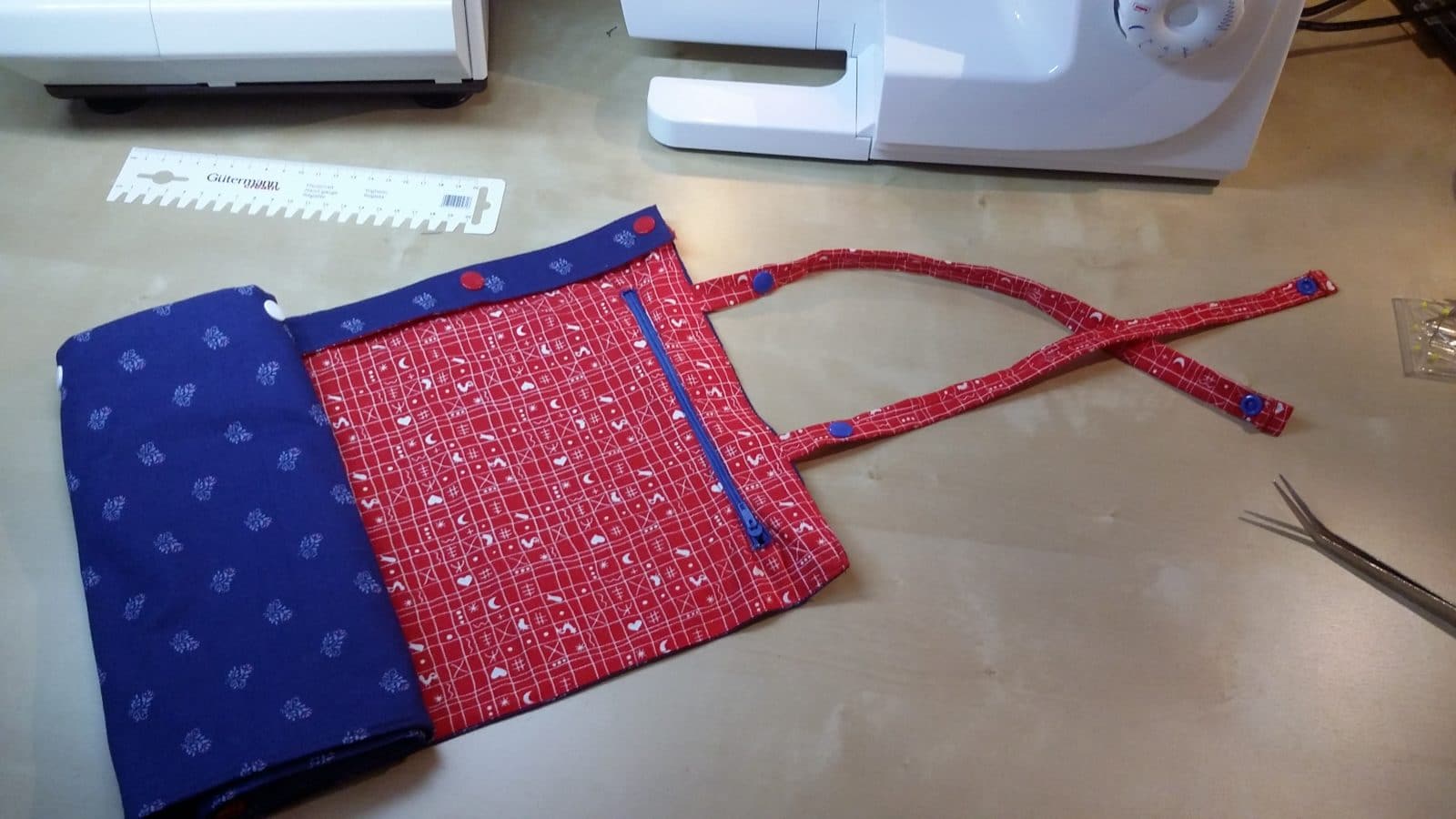 Tasche für Häkelnadeln / Stricknadeln