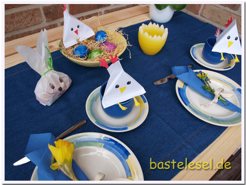 Einblatt-Küken für Ostern