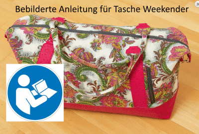 Anleitung für Tasche Weekender aus HandmadeKultur 03/2015