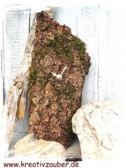 Uhren basteln aus Naturmaterialien
