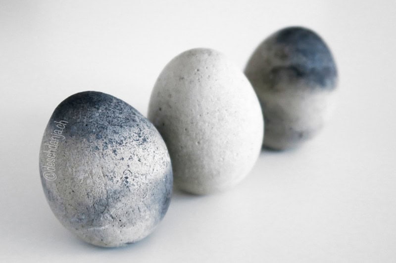 Eier aus Beton giessen