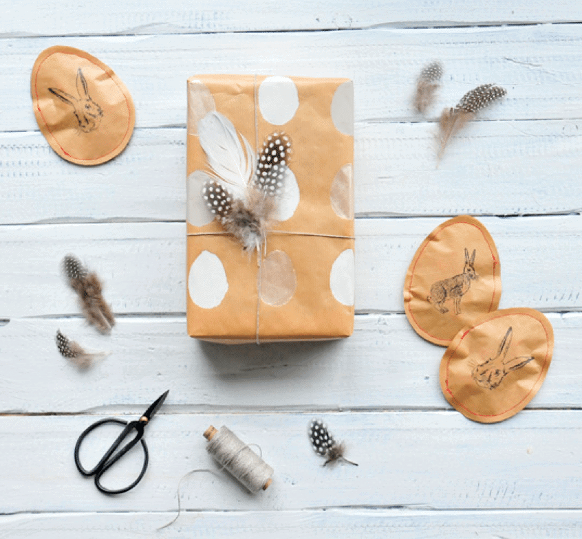 #12giftswithlove – Gefüllte Packpapier-Ostereier und Geschenkverpackung inkl. Freebies