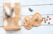 #12giftswithlove – Gefüllte Packpapier-Ostereier und Geschenkverpackung inkl. Freebies