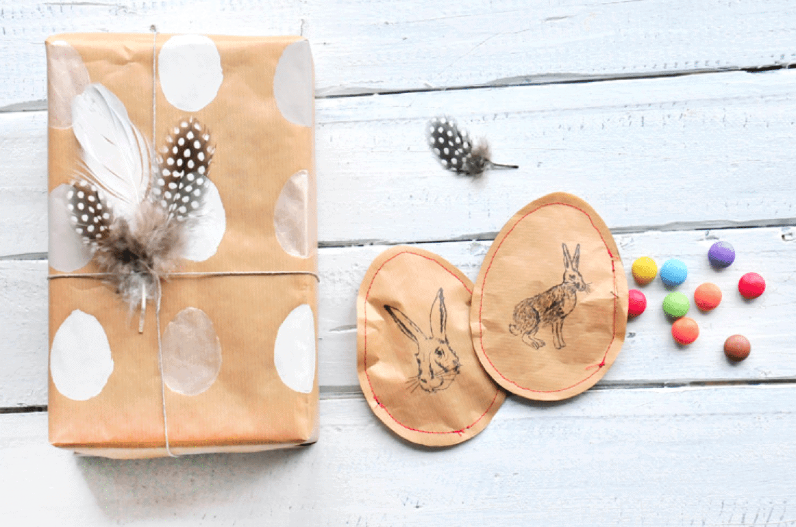 #12giftswithlove – Gefüllte Packpapier-Ostereier und Geschenkverpackung inkl. Freebies