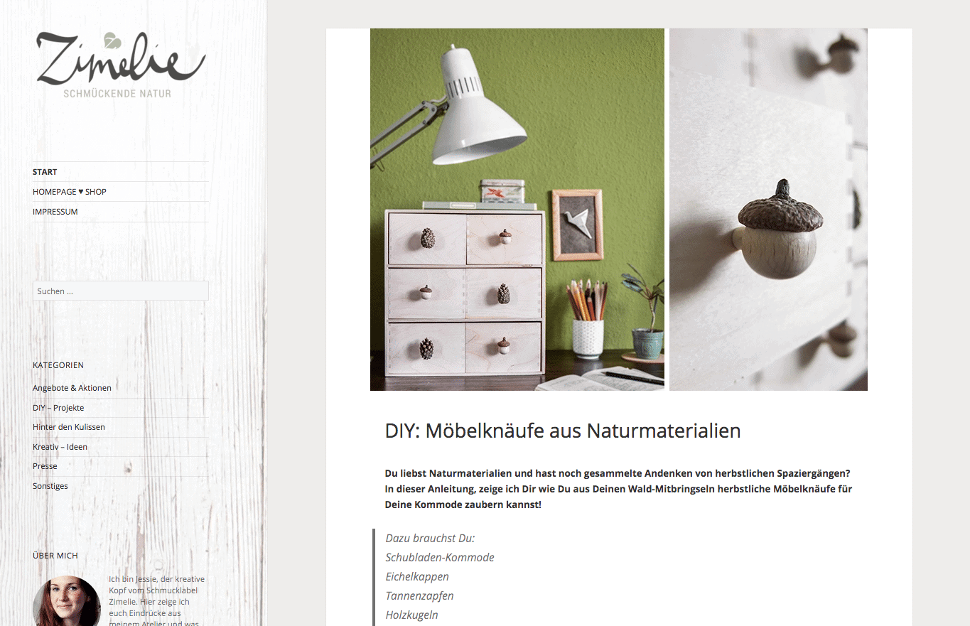 Zimelie – Der Blog vom Naturschmucklabel