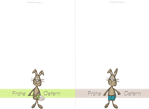 Osterhase: Tags und Karte zum ausdrucken