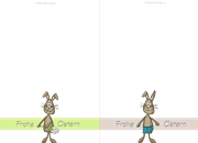 Osterhase: Tags und Karte zum ausdrucken