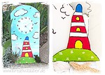Leuchtturm – Bastelvorlage
