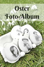 Osterdekoration mit Stammbaum