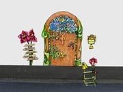 Elfen Tür basteln: DIY mit Malvorlage