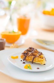 Aprikosenwaffeln mit Nuss Nougat Creme von den [Foodistas]