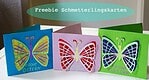 Plotterfreebie – Osterkarten mit Schmetterling