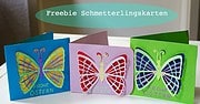 Plotterfreebie – Osterkarten mit Schmetterling