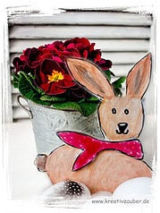 Osterhase basteln