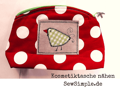 Kosmetiktasche nähen | Anleitung