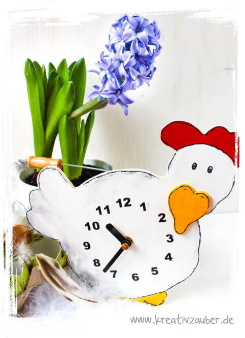 Huhn - Uhr (tolles Ostergeschenk)