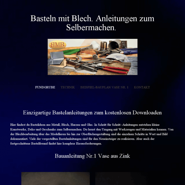 Fundgrube – Basteln mit Blech. Ideen und Anleitungen.