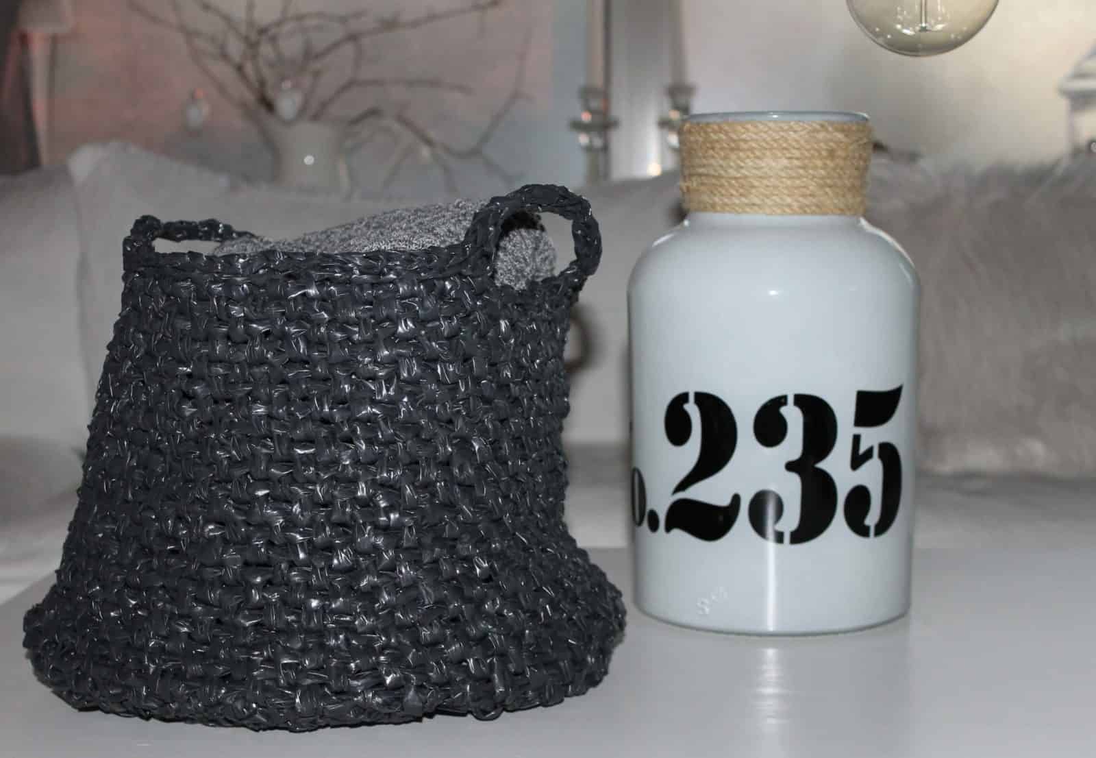 Coole Häkeltasche aus Müllbeuteln
