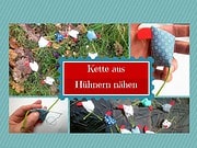 Kette aus Hühnern nähen | Anleitung