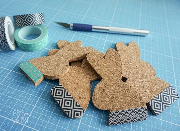 DIY: Osterhasenanhänger aus Kork