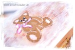 Malvorlage Teddybär – Schatzkiste