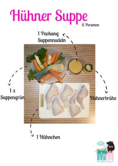 Rezept - Hühnersuppe - einfach schnell günstig und lecker