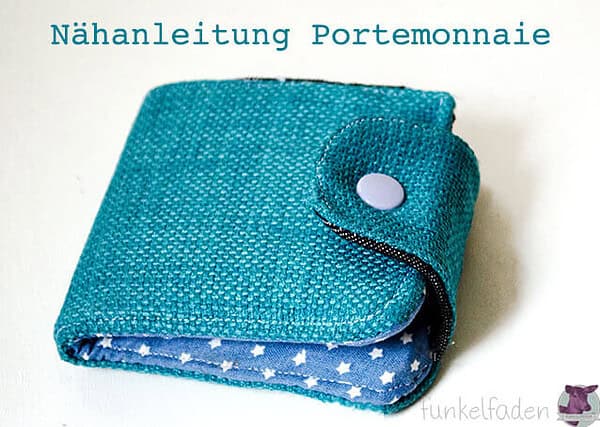 Nähanleitung - Einfaches Portemonnaie