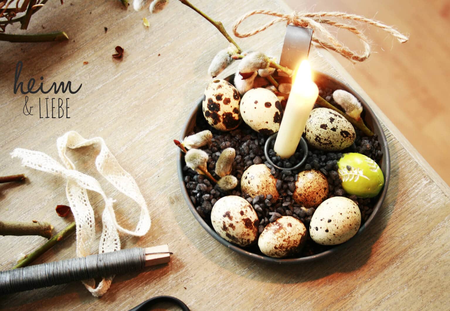 Osterdekoartion ganz natürlich