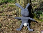 Nähanleitung & Schnittmuster für ein Hasen-Kuscheltier