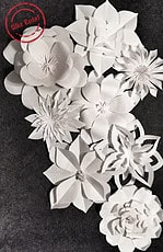 Dekorieren mit riesigen Papierblumen