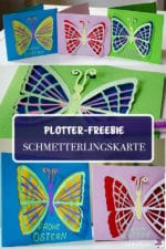 Plotterfreebie – Osterkarten mit Schmetterling