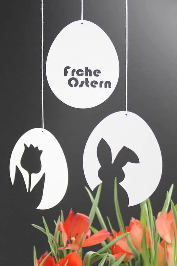 3 Vorlagen für schnelle & schlichte Osterdeko aus Papier ...