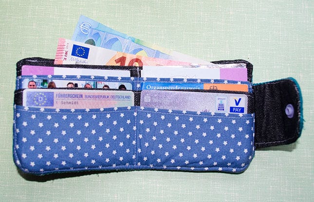 Nähanleitung – Einfaches Portemonnaie