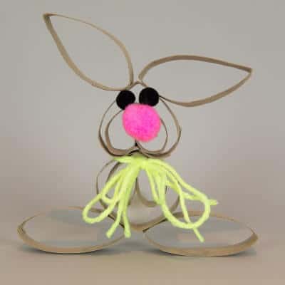 Osterhase - Upcycling mit Toilettenpapierrollen