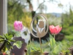 3 Vorlagen für schnelle & schlichte Osterdeko aus Papier: Osterhase & Tulpe & „Frohe Ostern“