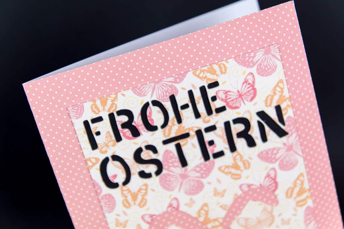 Einfache Osterkarte *freebie*