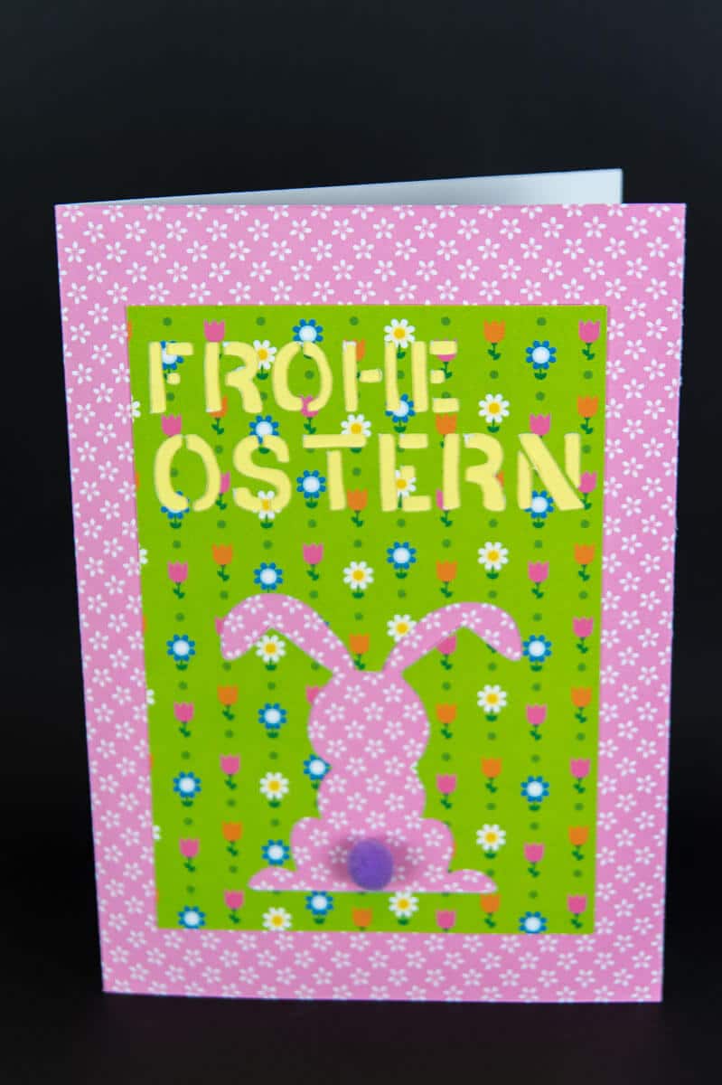 Einfache Osterkarte *freebie*
