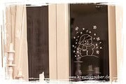 Winterfenster bemalen mit Kreidemarker