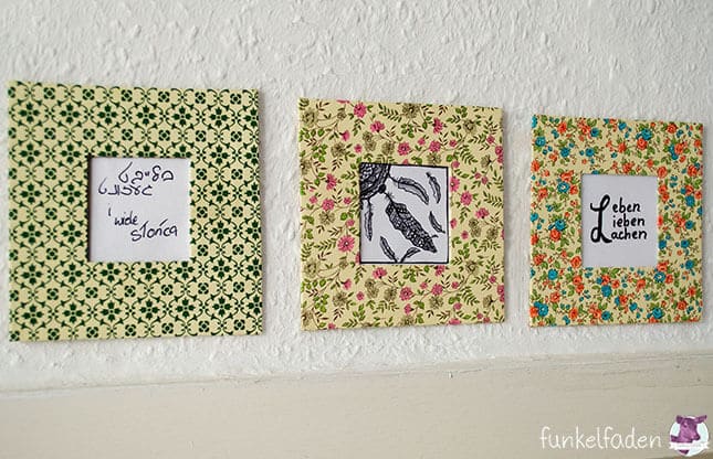DIY – Bilderrahmen mit Wünschen