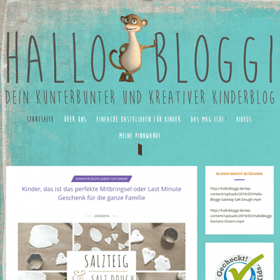 Hallo Bloggi - Dein kunterbunter und kreativer Kinderblog