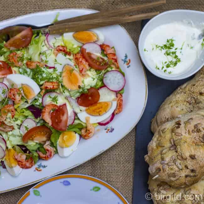Ei, Ei, Ei – Oster-Reste im Salatgewand & Körner-Brot-Zöpfchen [Birgit D]