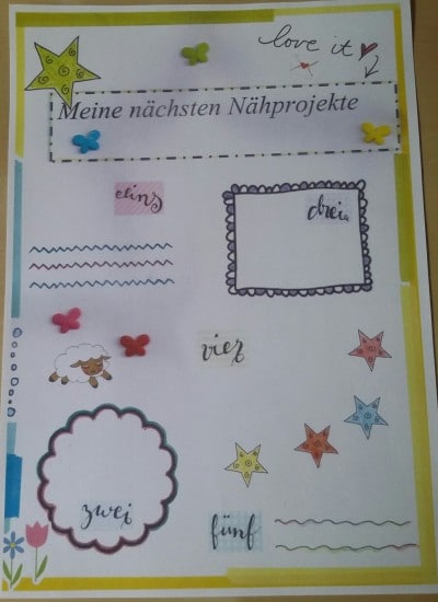 Freebie "Meine nächsten Nähprojekte"