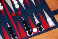 Backgammon nähen
