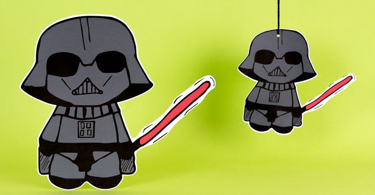 Niedlicher Darth Vader – Plotter freebie, free printable und Video Tutorial – Für Fans